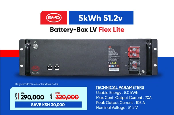 BYD 5kW Lithium Solar Battery LV Flex Lite Kenya
